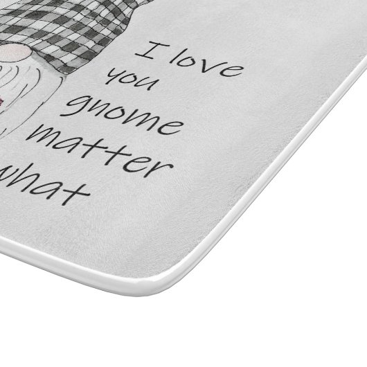 Garden Gnome I Liebe Sie Gnome wichtig Schneidebrett (Ecke)