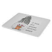Garden Gnome I Liebe Sie Gnome wichtig Schneidebrett (Ecke)