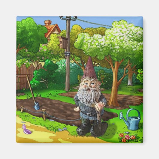 Garden Gnome Magnet (Vorne)