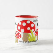 Garden Gnome Mushroom Anpassen Coffee Cup Tasse (Zentrum)