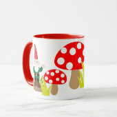 Garden Gnome Mushroom Cup Anpassen Kaffeemaschine  Tasse (Vorderseite Links)