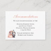 Garden Gnome Orange Hochzeitsunterkunft Begleitkarte (Vorderseite)