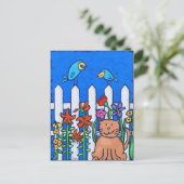 Garden Gnome Postkarte (Stehend Vorderseite)