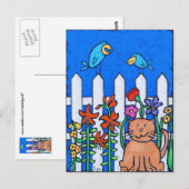 Garden Gnome Postkarte (Vorne/Hinten)