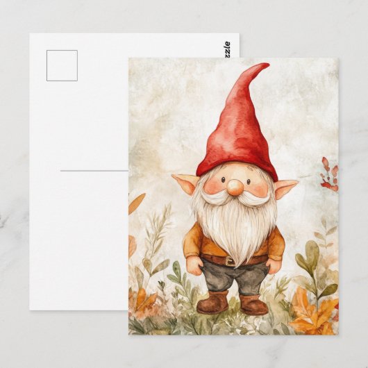 Garden Gnome Postkarte (Vorne/Hinten)