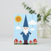 Garden Gnome Postkarte (Stehend Vorderseite)