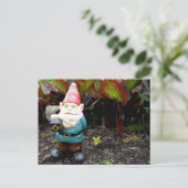 Garden Gnome Postkarte (Stehend Vorderseite)