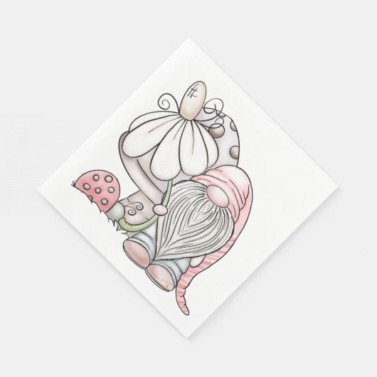 Garden Gnome Serviette (Ecke)