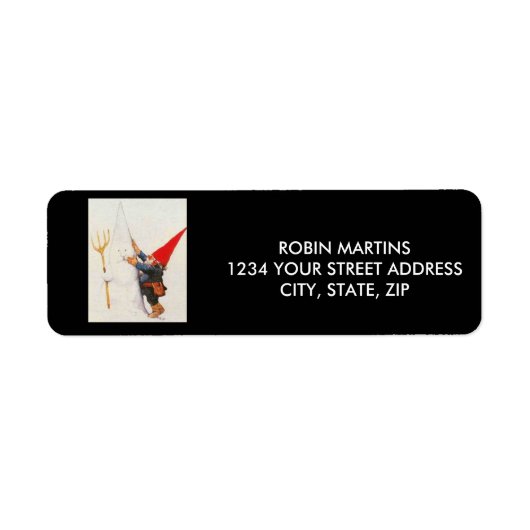 GARDEN GNOMES ADRESSE ETIKETTEN (Vorne)