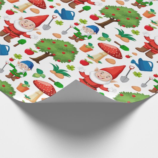 Garden Gnomes Geschenkpapier (Ecke)