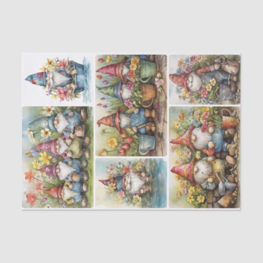 Garden Gnomes Seidenpapier (Vorderseite)