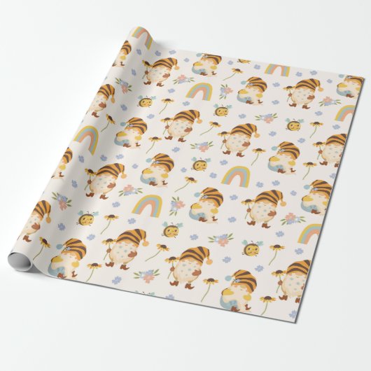 Garden Gnomes Wrapping Paper Geschenkpapier (Ungerollt)