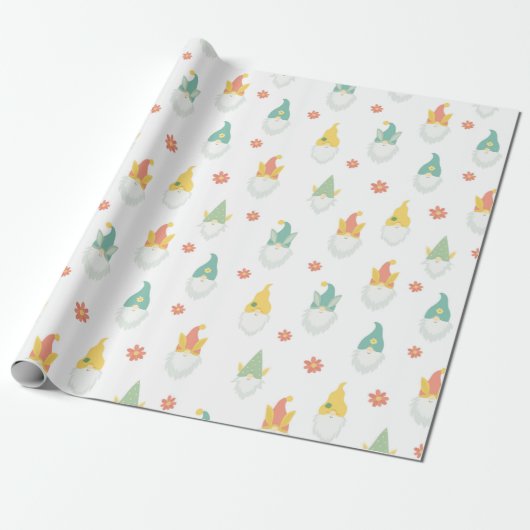 Garden Gnomes Wrapping Paper Geschenkpapier (Ungerollt)
