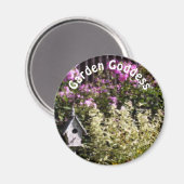 Garden Goddess Flower Garden Cute Magnet (Vorderseite/Rückseite)