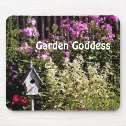 Garden Goddess Flower Garden Mousepad (Vorne)