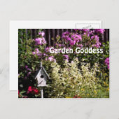 Garden Goddess Flower Garden Postcard Postkarte (Vorne/Hinten)