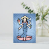 Garden Goddess Postkarte (Stehend Vorderseite)