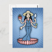 Garden Goddess Postkarte (Vorne/Hinten)