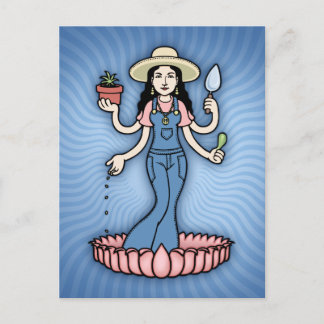 Garden Goddess Postkarte