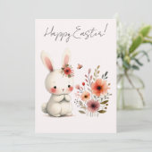 Garden Grace – Easter Bunny Delight Karte (Stehend Vorderseite)