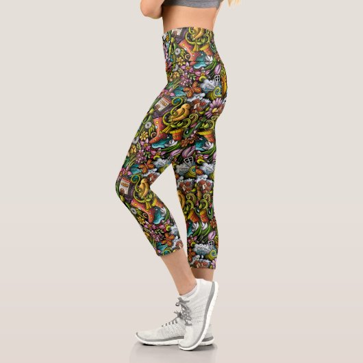 Garden Green Capri Leggings (Links)
