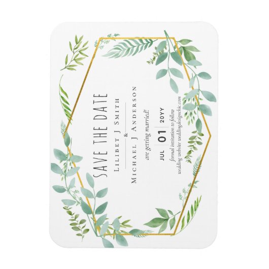 Garden Greenerity Wedding Magnet (Vertikal)