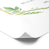 Garden Greenerity Wedding Poster (Ecke)