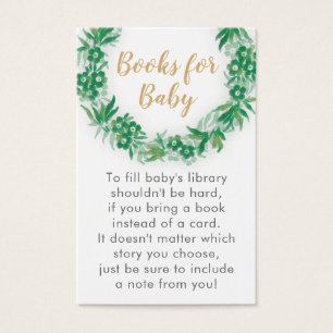 Garden Greenery Baby Shower Reservierungskarte