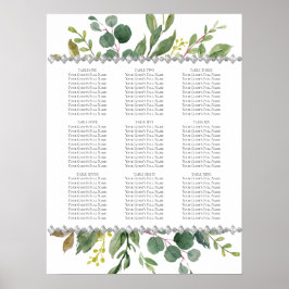 Garden Greenery Boho Eukalyptus Mint Seekarte Poster