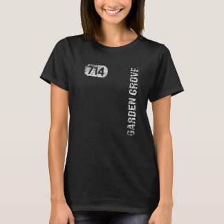 Garden Grove California 714 Area Code Vintag Retr T-Shirt
