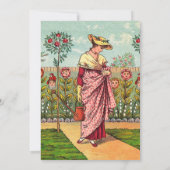 Garden Grow Blume Kunst, Dichtung und Musik Einladung (Rückseite)