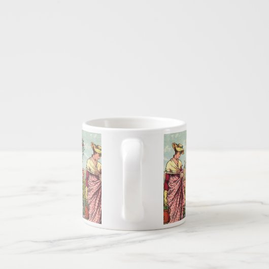 Garden Grow Blume Kunst, Dichtung und Musik Espressotasse (Rückseite)