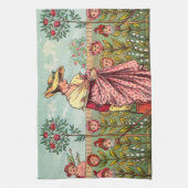 Garden Grow Blume Kunst, Dichtung und Musik Geschirrtuch (Vertikal)