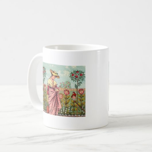 Garden Grow Blume Kunst, Dichtung und Musik Kaffeetasse (Vorderseite Links)