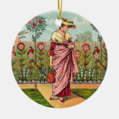 Garden Grow Blume Kunst, Dichtung und Musik Keramik Ornament (Vorne)