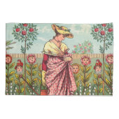 Garden Grow Blume Kunst, Dichtung und Musik Kissenbezug (Rückseite)