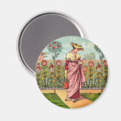 Garden Grow Blume Kunst, Dichtung und Musik Magnet (Vorderseite/Rückseite)