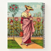 Garden Grow Blume Kunst, Dichtung und Musik Notizblock (Rückseite)