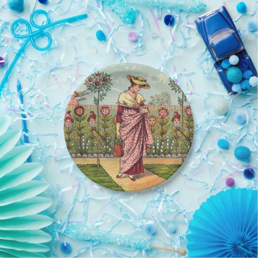 Garden Grow Blume Kunst, Dichtung und Musik Pappteller (Party)