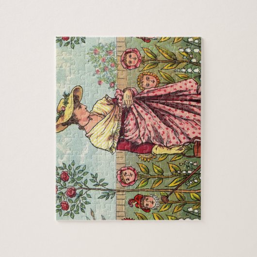 Garden Grow Blume Kunst, Dichtung und Musik Puzzle (Vertikal)