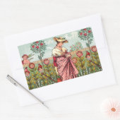 Garden Grow Blume Kunst, Dichtung und Musik Rechteckiger Aufkleber (Umschlag)