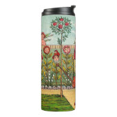 Garden Grow Blume Kunst, Dichtung und Musik Thermosbecher (Nach links gedreht)
