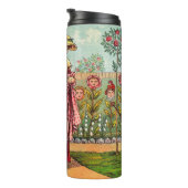 Garden Grow Blume Kunst, Dichtung und Musik Thermosbecher (Nach rechts gedreht)