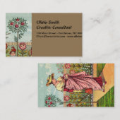 Garden Grow Blume Kunst, Dichtung und Musik Visitenkarte (Vorne/Hinten)