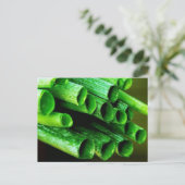 Garden Grown Leeks Postkarte (Stehend Vorderseite)