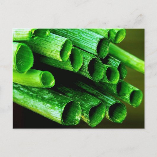 Garden Grown Leeks Postkarte (Vorderseite)