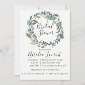 Garden Grüne Wreath Bridal Dusche Einladung (Vorderseite)