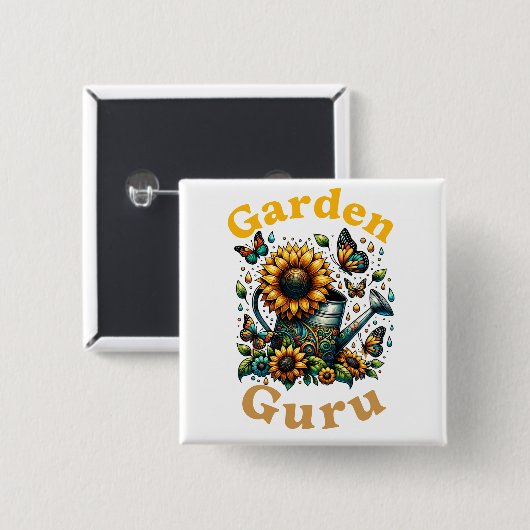 Garden Guru Button (Vorne & Hinten)
