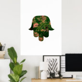 Garden Hamsa Balloon Painting Studio Art Poster (Heimbüro)