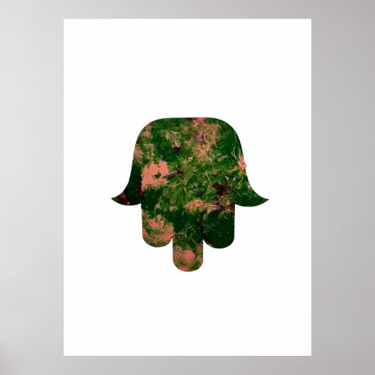 Garden Hamsa Balloon Painting Studio Art Poster (Vorne)